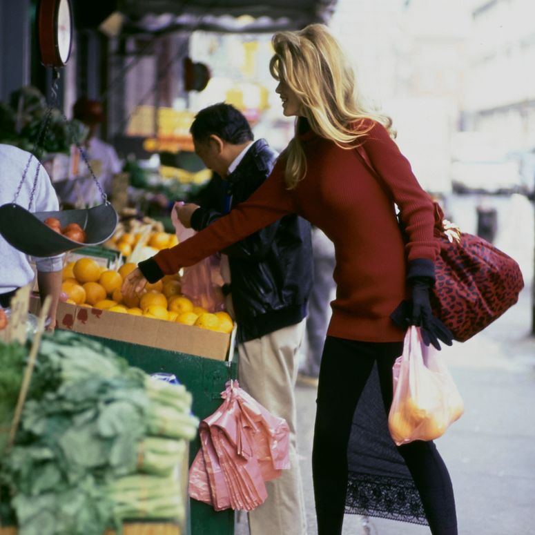 Image may contain: Human, Person, Footwear, Clothing, Shoe, Apparel, Market, Plant, and Shop