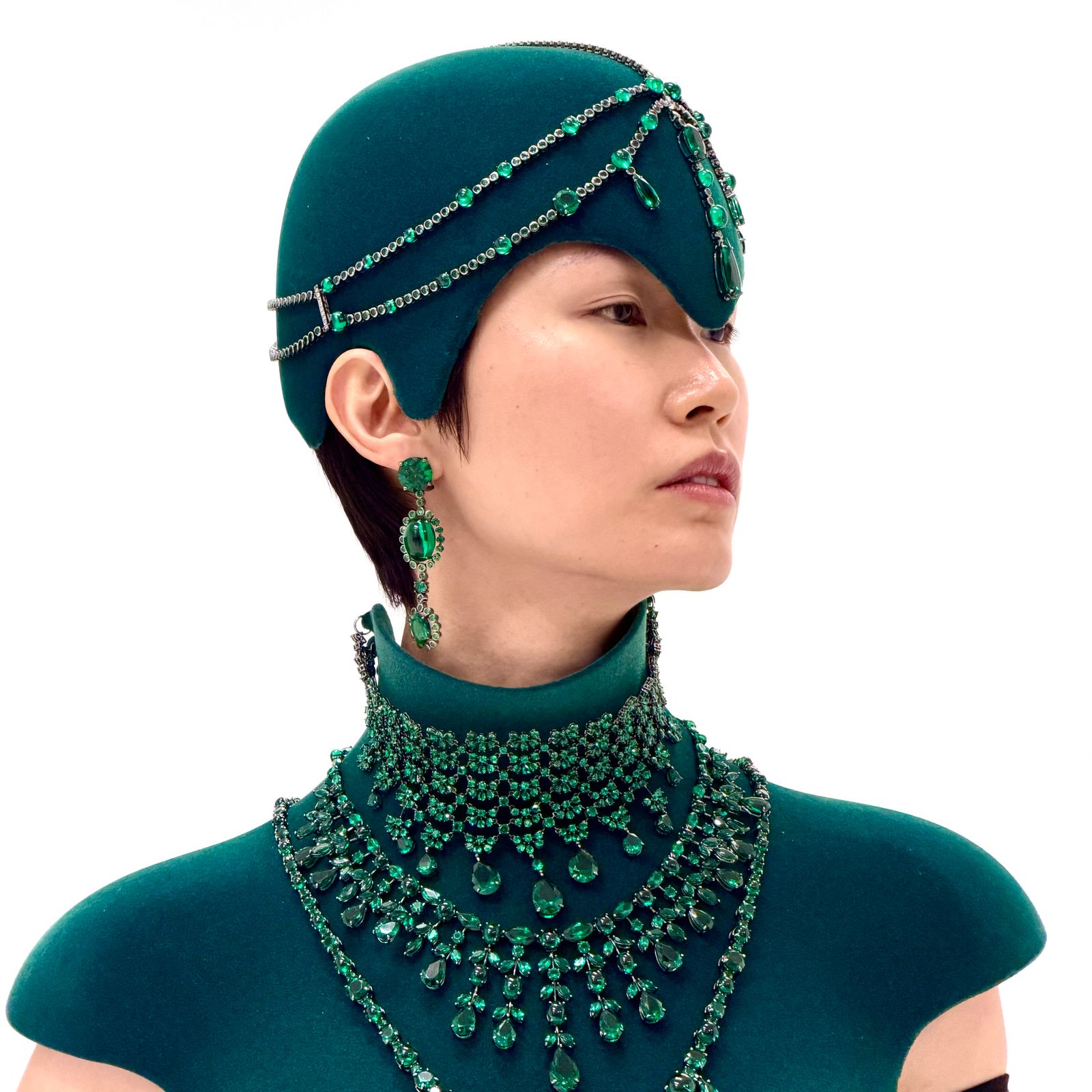The Story Behind The Beetroot, Blue Spirulina & Spinach Gemstones On The Robert Wun Runway