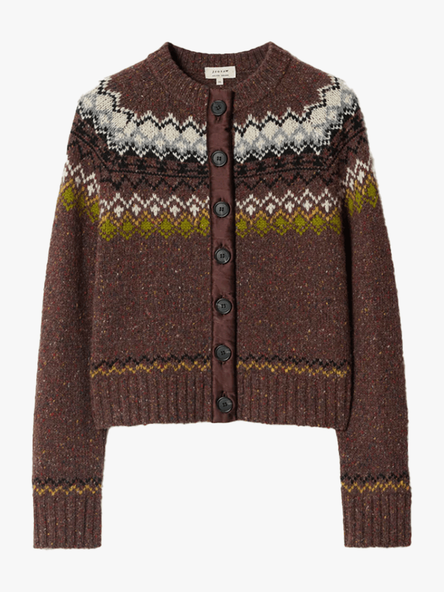 Image may contain Clothing Knitwear Sweater and Cardigan