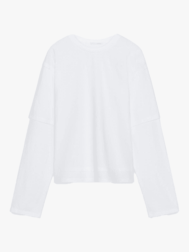 Image may contain Clothing Long Sleeve Sleeve TShirt and Blouse