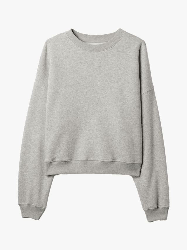 Image may contain Clothing Knitwear Sweater Sweatshirt Long Sleeve Sleeve and Hoodie